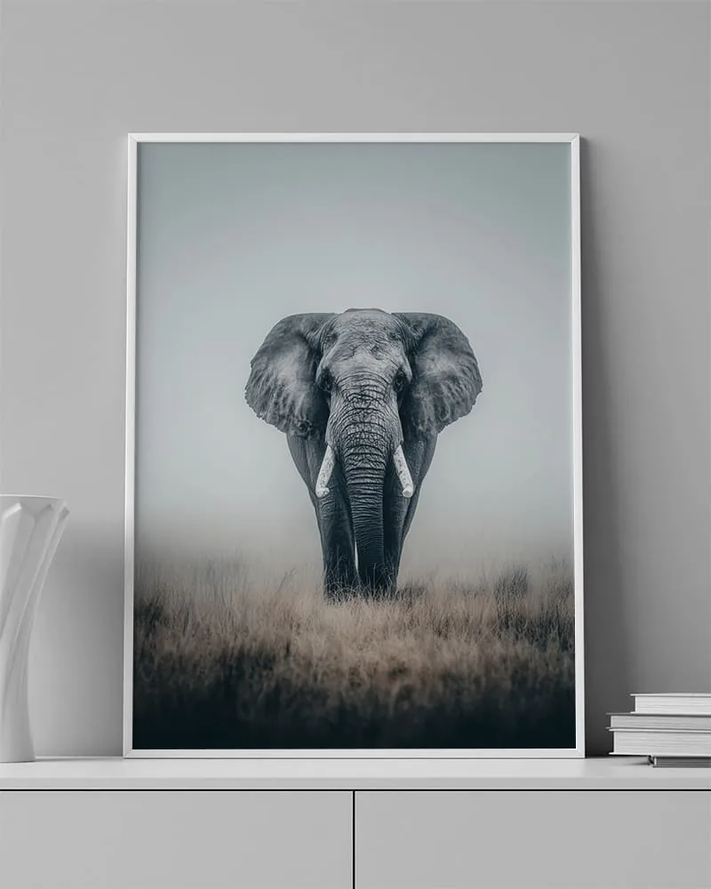 ELEPHANT 0042 ambientado en una pared