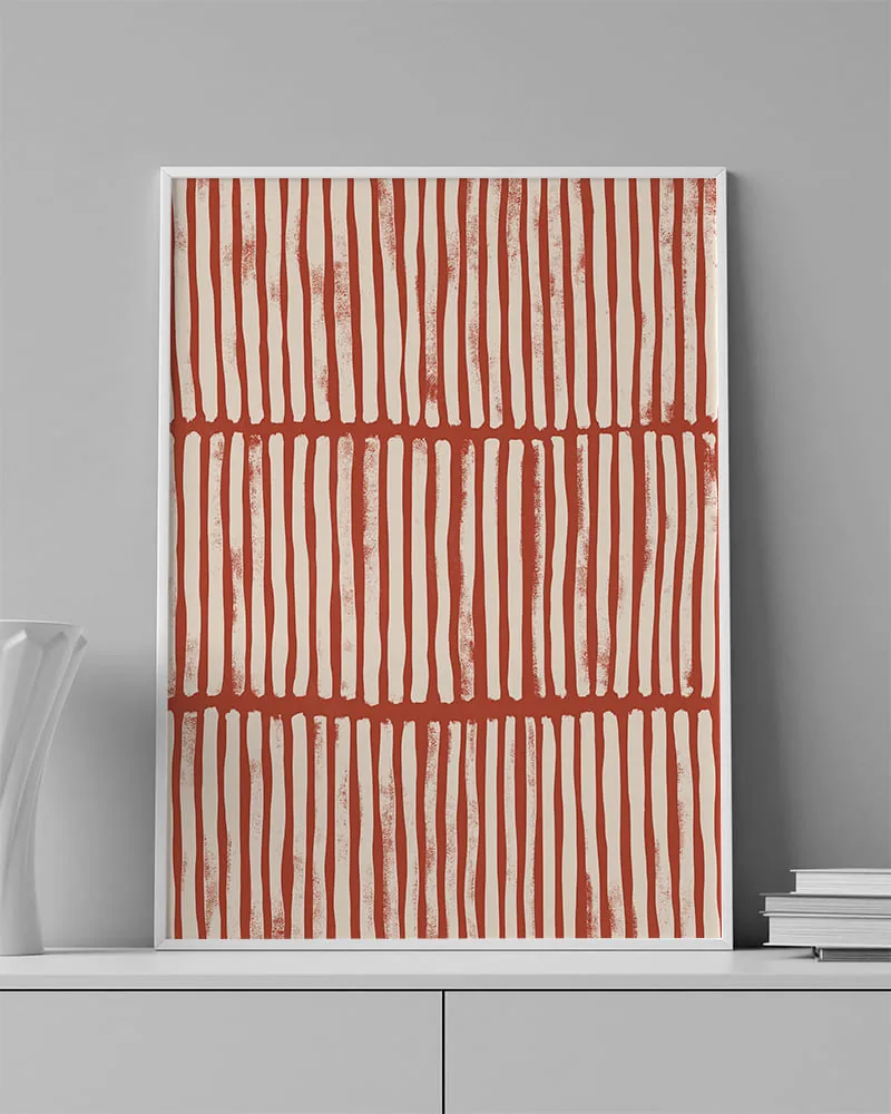 ABSTRACT ART 0023 ambientado en una pared