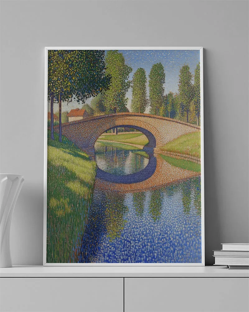 POINTILLISM 0023 ambientado en una pared