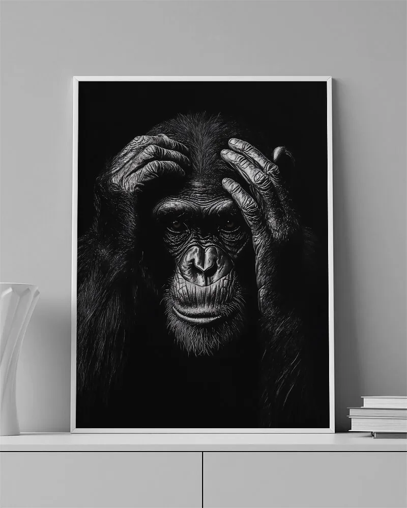 MONKEY 0029 ambientado en una pared