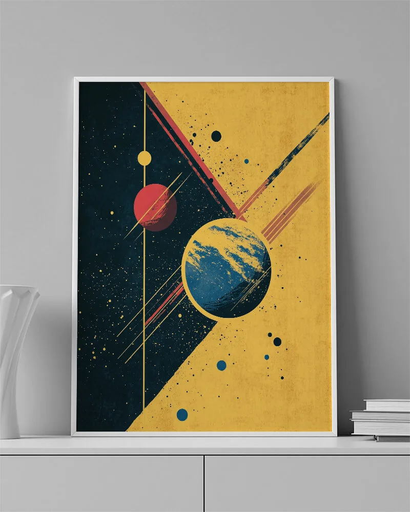 VINTAGE SPACE 0077 ambientado en una pared