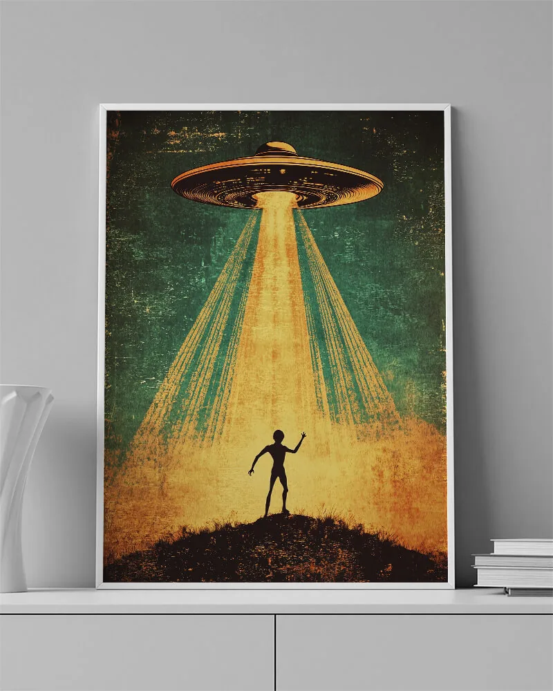 VINTAGE SPACE 0091 ambientado en una pared