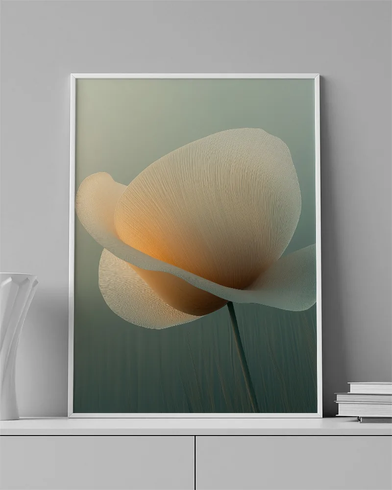 FLOWER 0142 ambientado en una pared