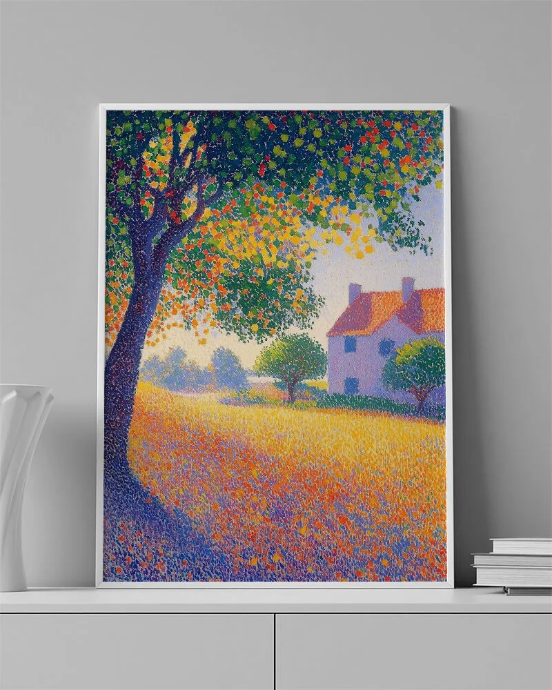 POINTILLISM 0036 ambientado en una pared