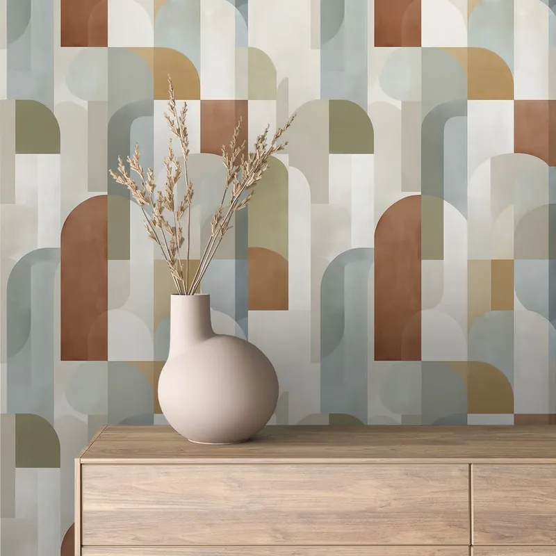 GEOMETRIC 0273 ambientado en una pared