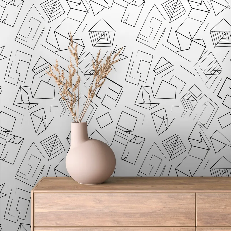 GEOMETRIC 0040 ambientado en una pared