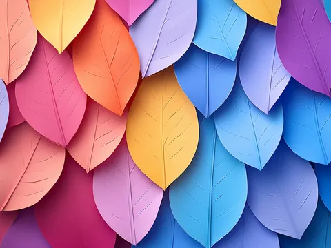 LEAVE 0100 — LEAVES, Mural