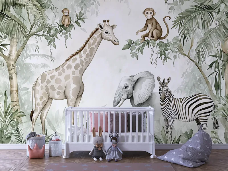INFANTILE 1076 ambientado en una pared