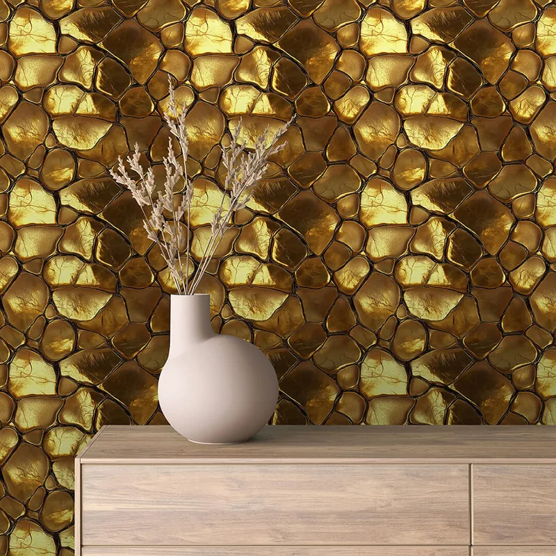 GOLDEN 0005 ambientado en una pared