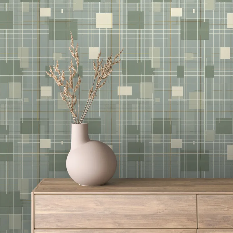 GEOMETRIC 0265 ambientado en una pared
