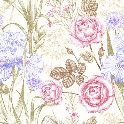 FLORAL 0111 — FLORAL, Papel tapiz secuencial